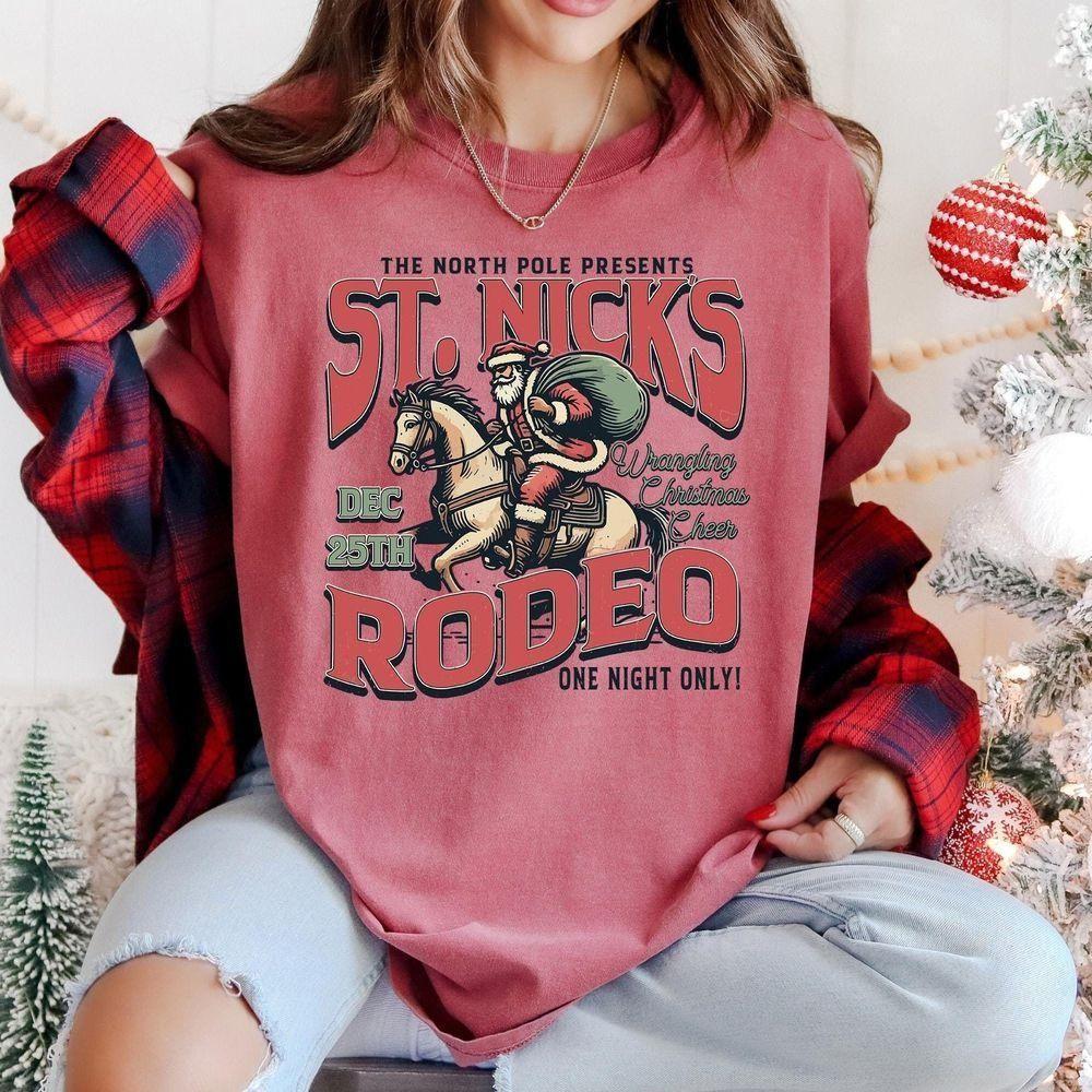 Retro St Nicks Rodeo Christmas Vuitino Merch